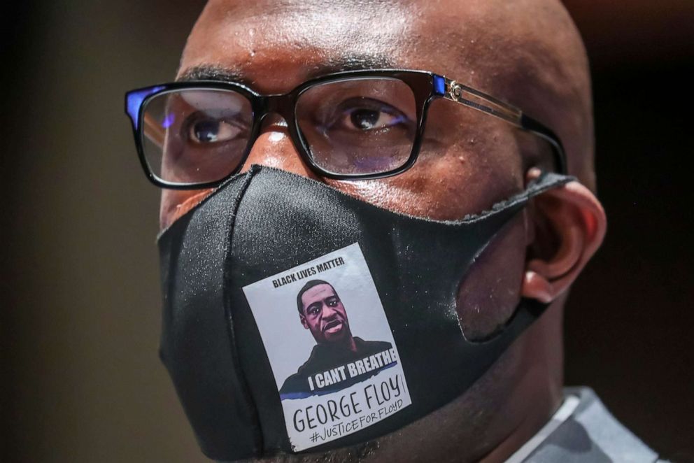 PHOTO: Philonise Floyd, a brother of George Floyd, arrives to testify before a House Judiciary Committee hearing on proposed changes to police practices and accountability on Capitol Hill, June 10, 2020, in Washington, D.C. 