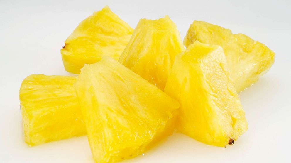 PHOTO: Pineapple chunks are seen here.
