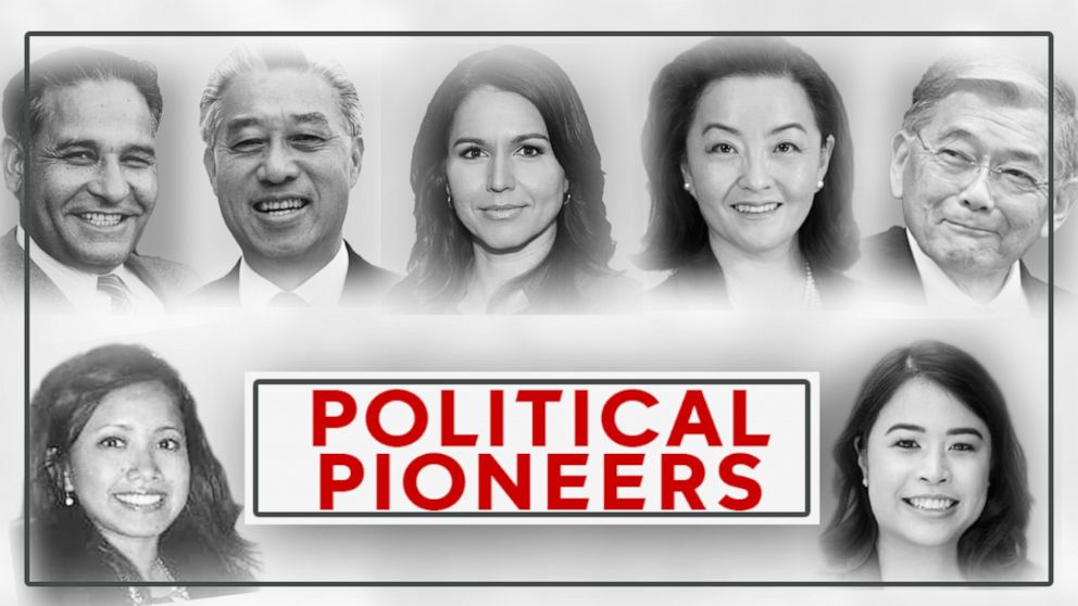 PHOTO: "The View" honors political pioneers Nadia Syahmalina, Dalip Singh Saund, Hiram Fong, Tulsi Gabbard, Yuri Kim, Norman Mineta, and Jocelyn Yow for AAPI Heritage Month on Friday, May 21, 2021.