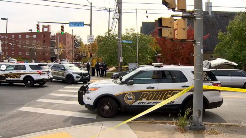 PHOTO: Several people were shot outside a funeral in Pittsburgh, Penn., on Oct. 28, 2022.