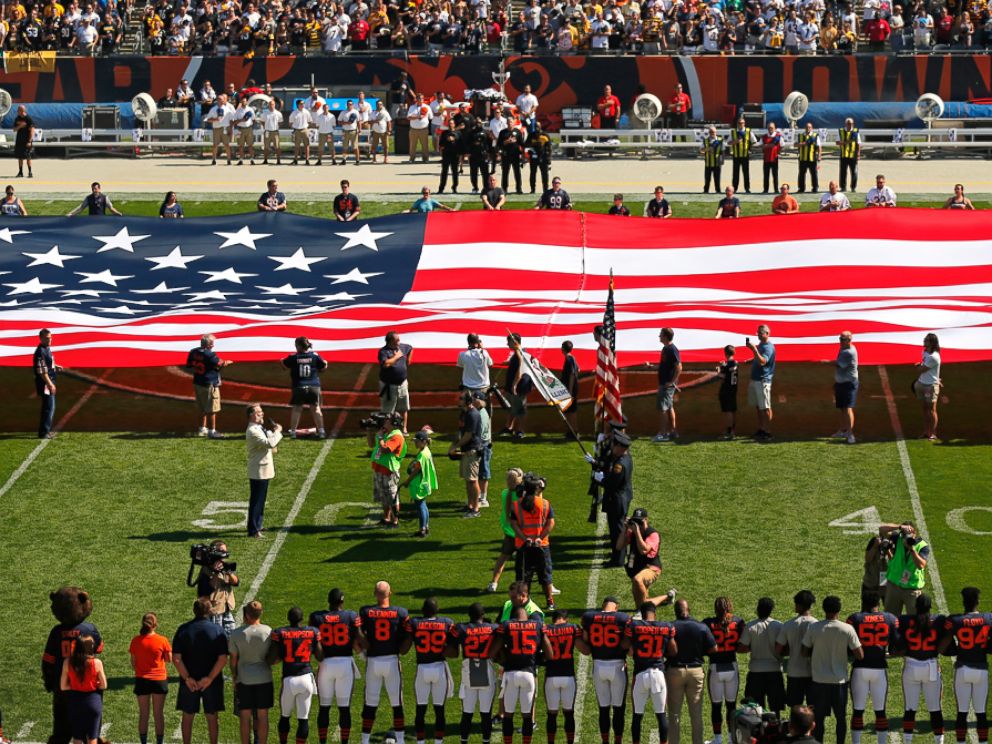 NFL teams respond to Trump with nonparticipation, kneeling 