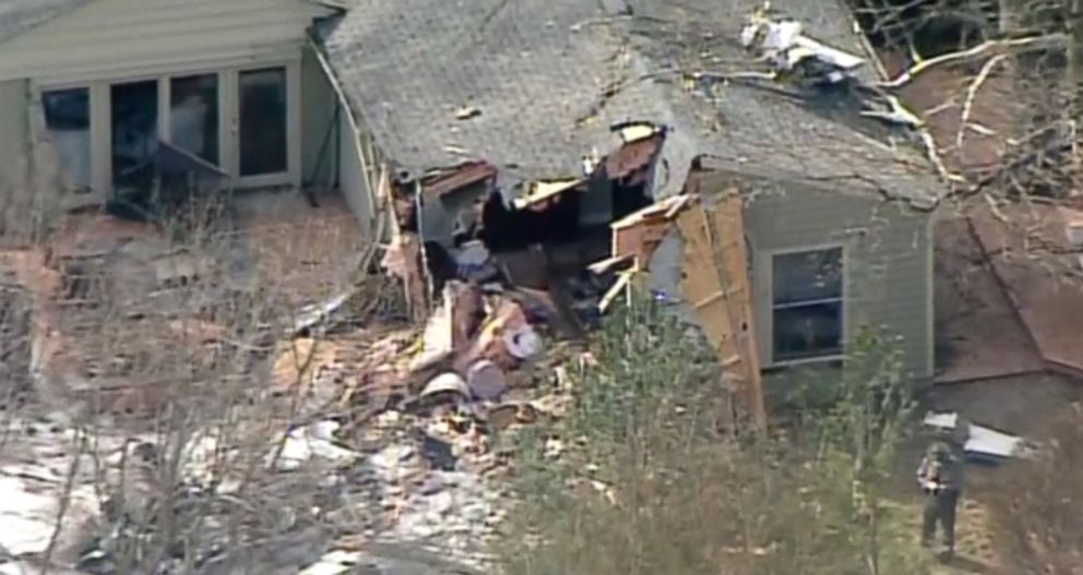 PHOTO: The pilot of a plane that crashed into a Madeira, Ohio home was killed, March 12, 2019.