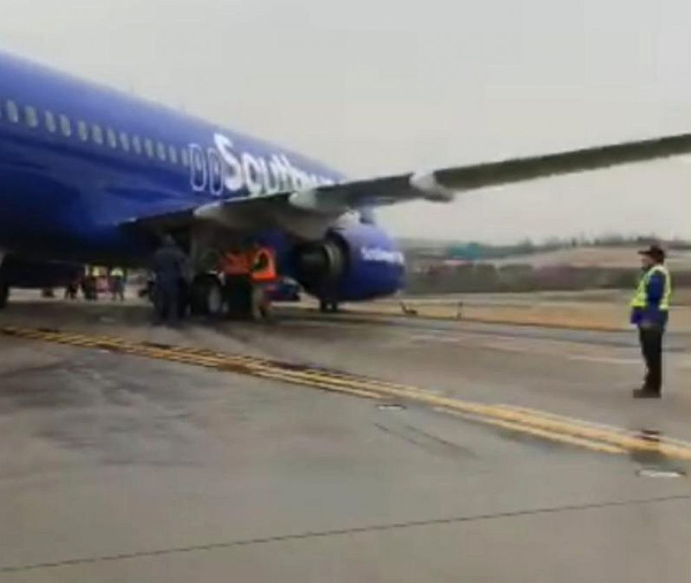 Southwest Airlines Plane Skids Off Taxiway At Bwi Airport In