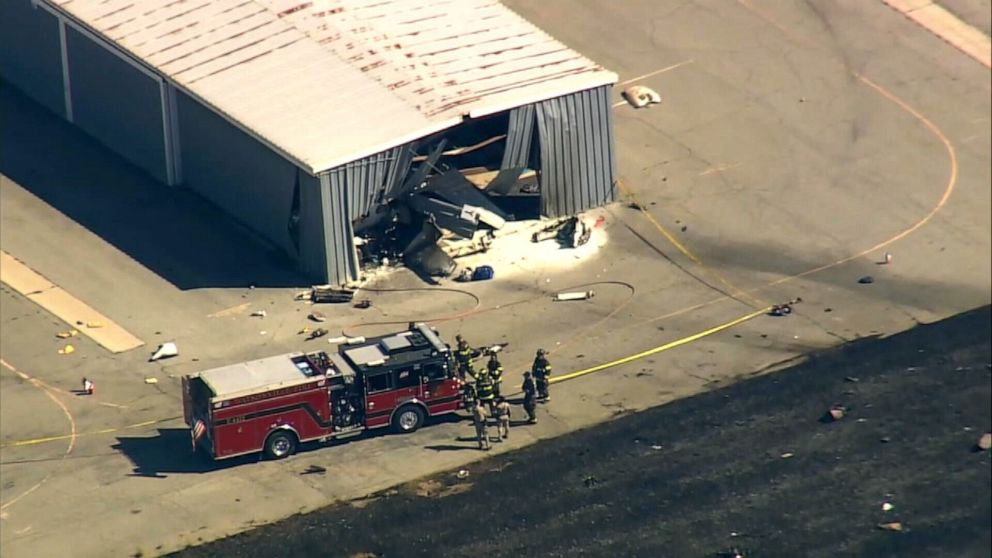 PHOTO: Two small planes collided while landing at the Watsonville Municipal Airport in Watsonville, California, Aug. 18, 2022.