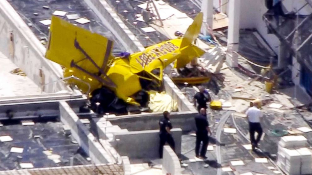 PHOTO: A plane crashed into a building in Fort Lauderdale, Fla., March, 01, 2019.