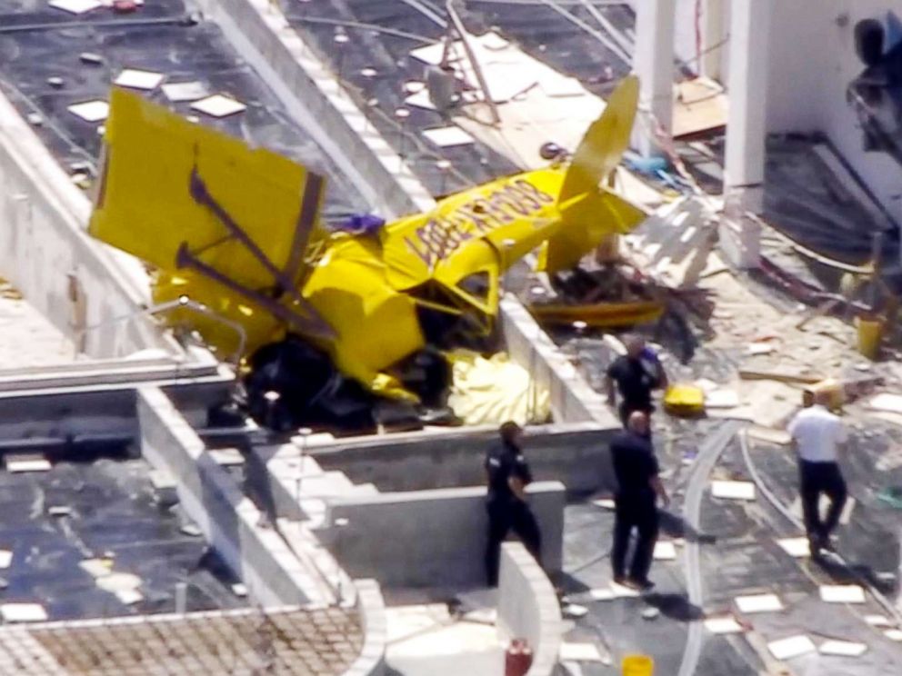 PHOTO: A plane crashed into a building in Fort Lauderdale, Fla., March, 01, 2019.