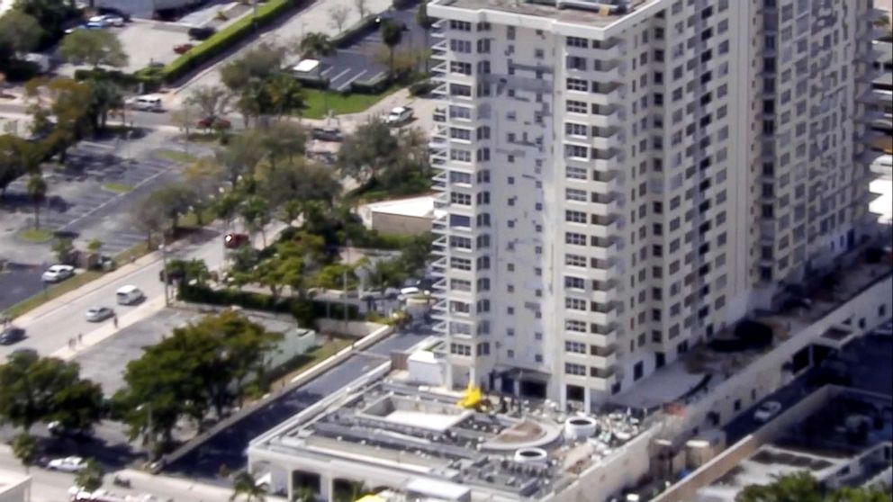 PHOTO: A plane crashed into a building in Fort Lauderdale, Fla., March, 01, 2019.