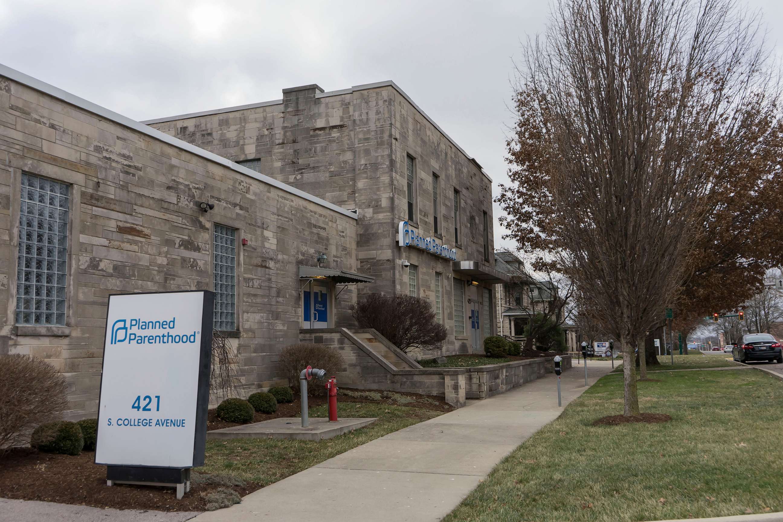 PHOTO: In this Jan. 9, 2021, file photo, a Planned Parenthood location is shown in Bloomington, Indiana.
