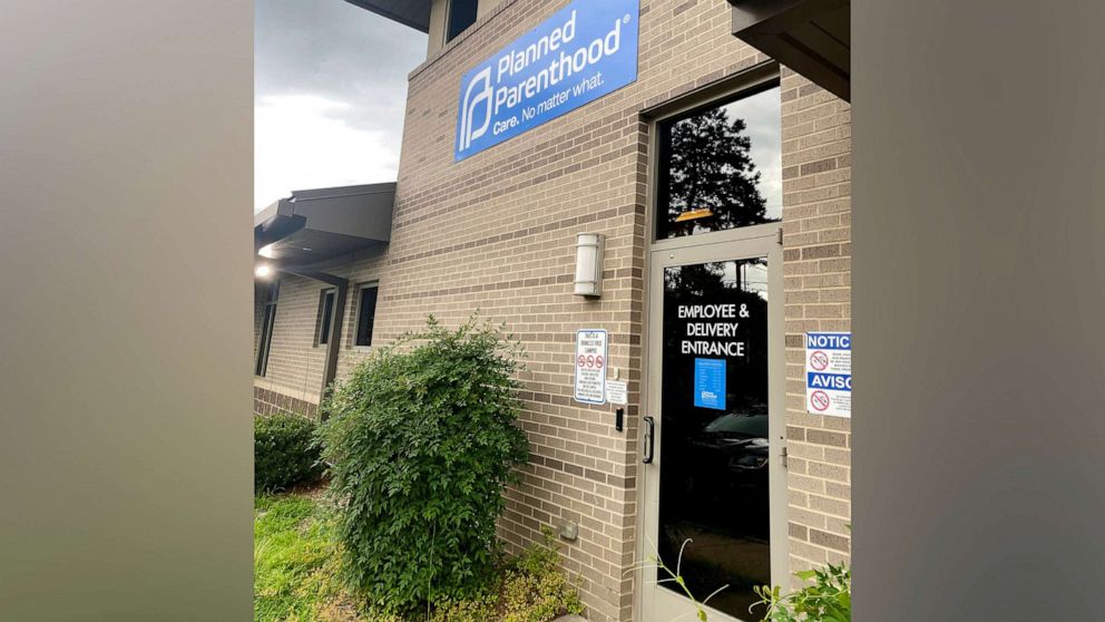 PHOTO: The Planned Parenthood facility in Little Rock, AK, was forced to stop all abortion procedures after the state's trigger law took effect on June 24, 2022.