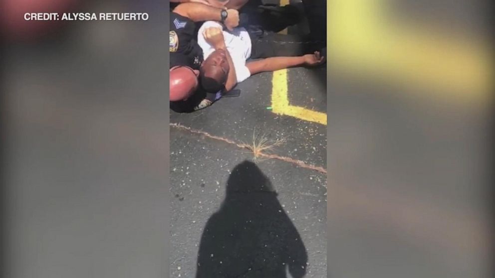 PHOTO: Police are reviewing an incident caught on video where Elonte McDowell was choked by police in DeKalb, Ill., on Saturday, Aug. 24, 2019.