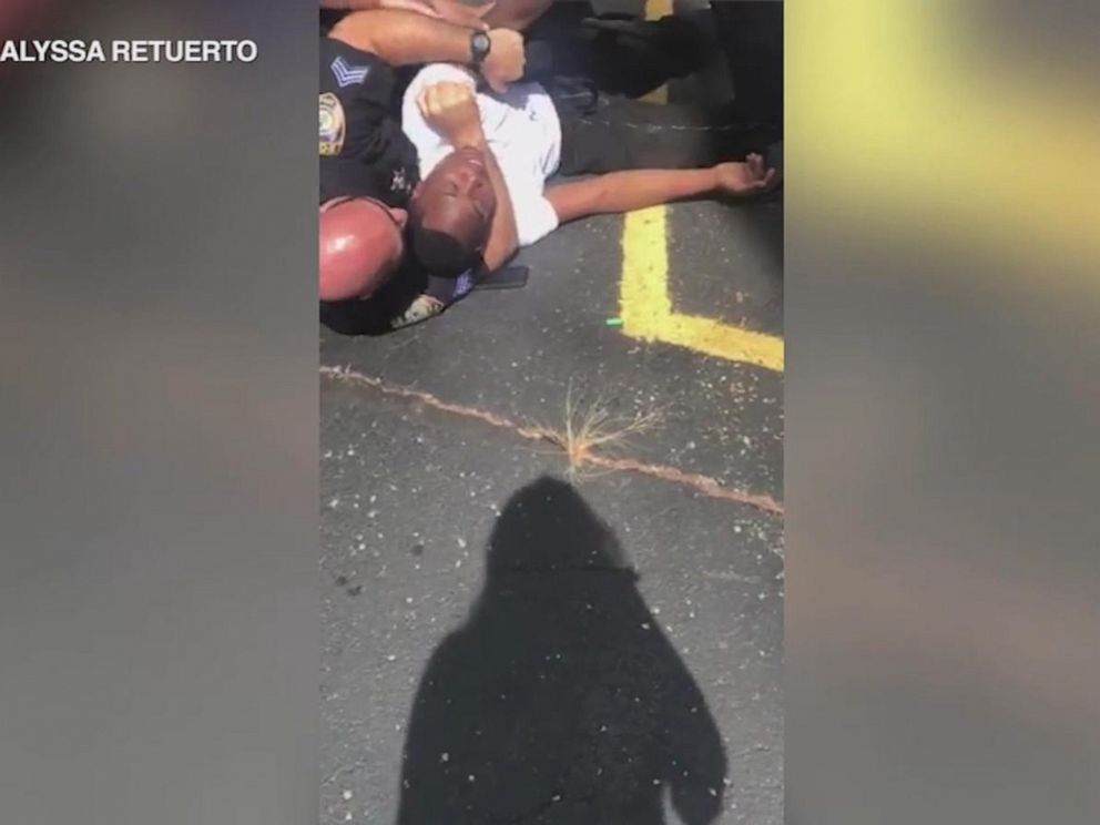 PHOTO: Police are reviewing an incident caught on video where Elonte McDowell was choked by police in DeKalb, Ill., on Saturday, Aug. 24, 2019.