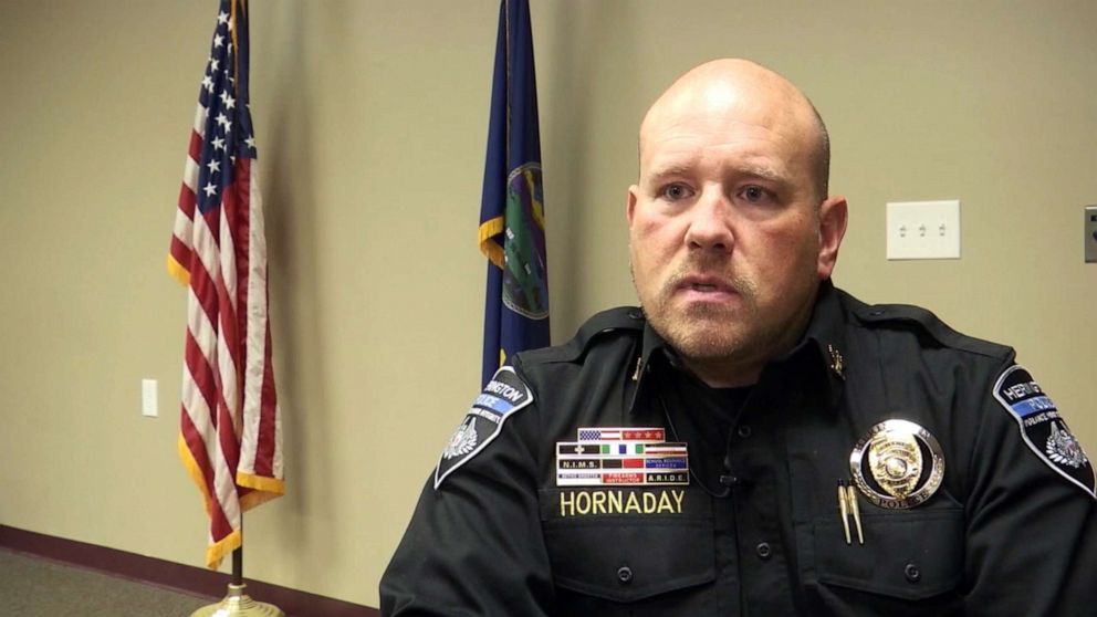 PHOTO: Herington Police Chief Brian Hornaday talks about an incident where a police officer claimed that a McDonald's employee in Junction City, Kan., wrote an obscenity directed at him on his receipt for coffee that he purchased on Dec. 28, 2019.