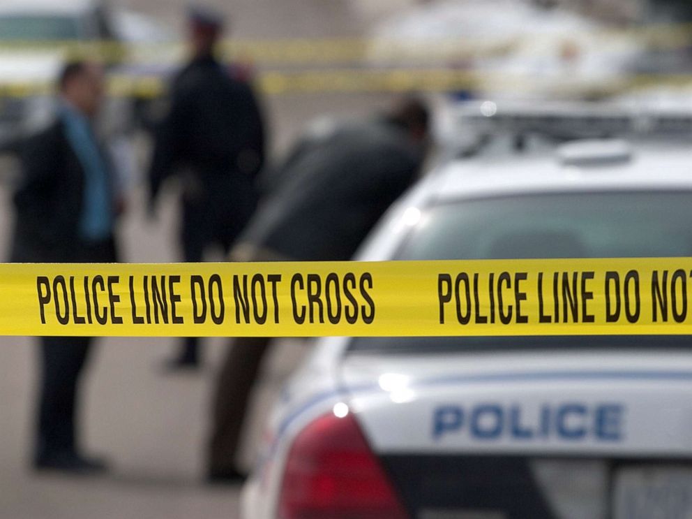 PHOTO: A stock image of police tape in a crime scene.