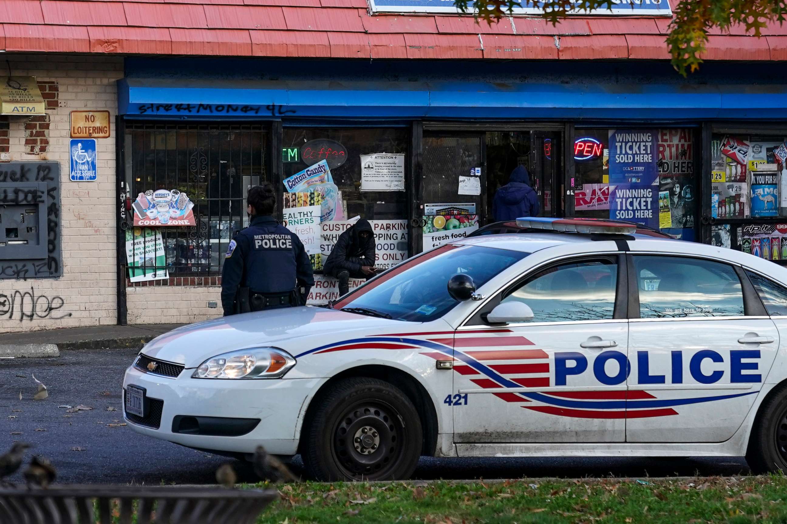 PHOTO:In this Nov. 23, 2020, file photo, DC police appear at the intersection of 5th St NW and Kennedy St NW, where police initiated a chase that led to Karon Hylton, 20, being killed in Washington, D.C.