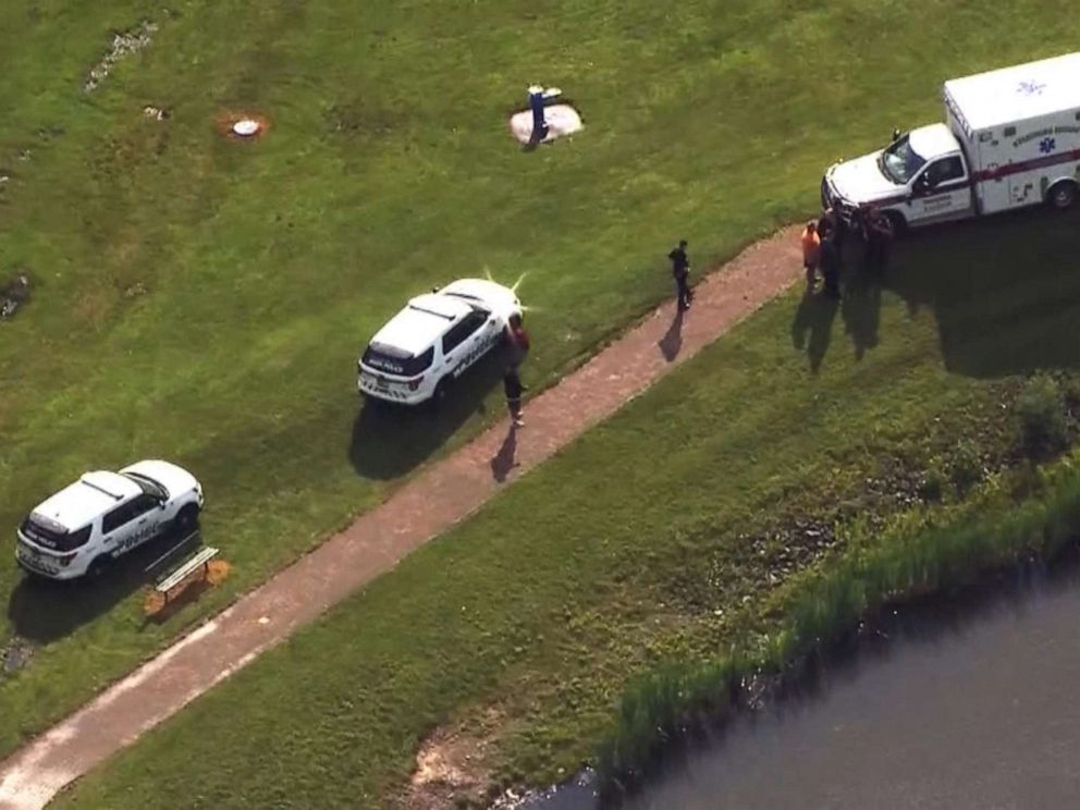 PHOTO: Two people died after being struck by lightning at Mammoth Park, Mount Pleasant, Penn. June 13, 2019.