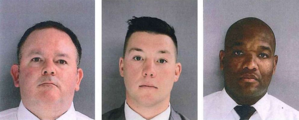 PHOTO: Sharon Hill Police officers, Brian Devaney, Sean Dolan, Devon Smith, have been charged in connection with the death of 8-year-old Fanta Bility.