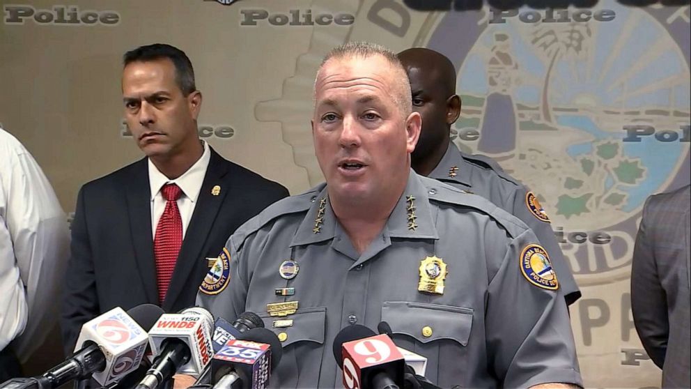 PHOTO: Daytona Beach Police Chief Craig Capri  announce an arrest on Sept. 16, 2019 in cold case killings.