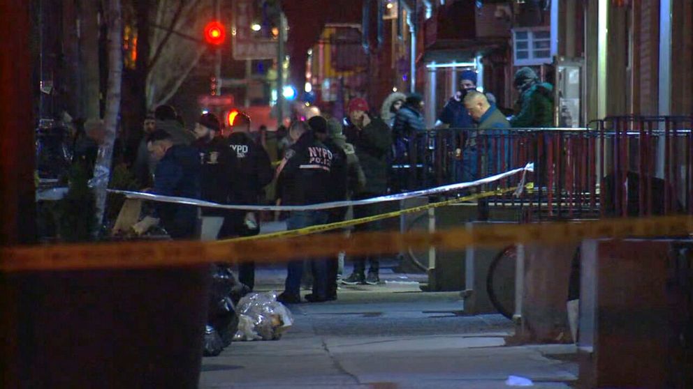 PHOTO: Two police officers were shot responding to a domestic call in New York, Jan. 21, 2022.