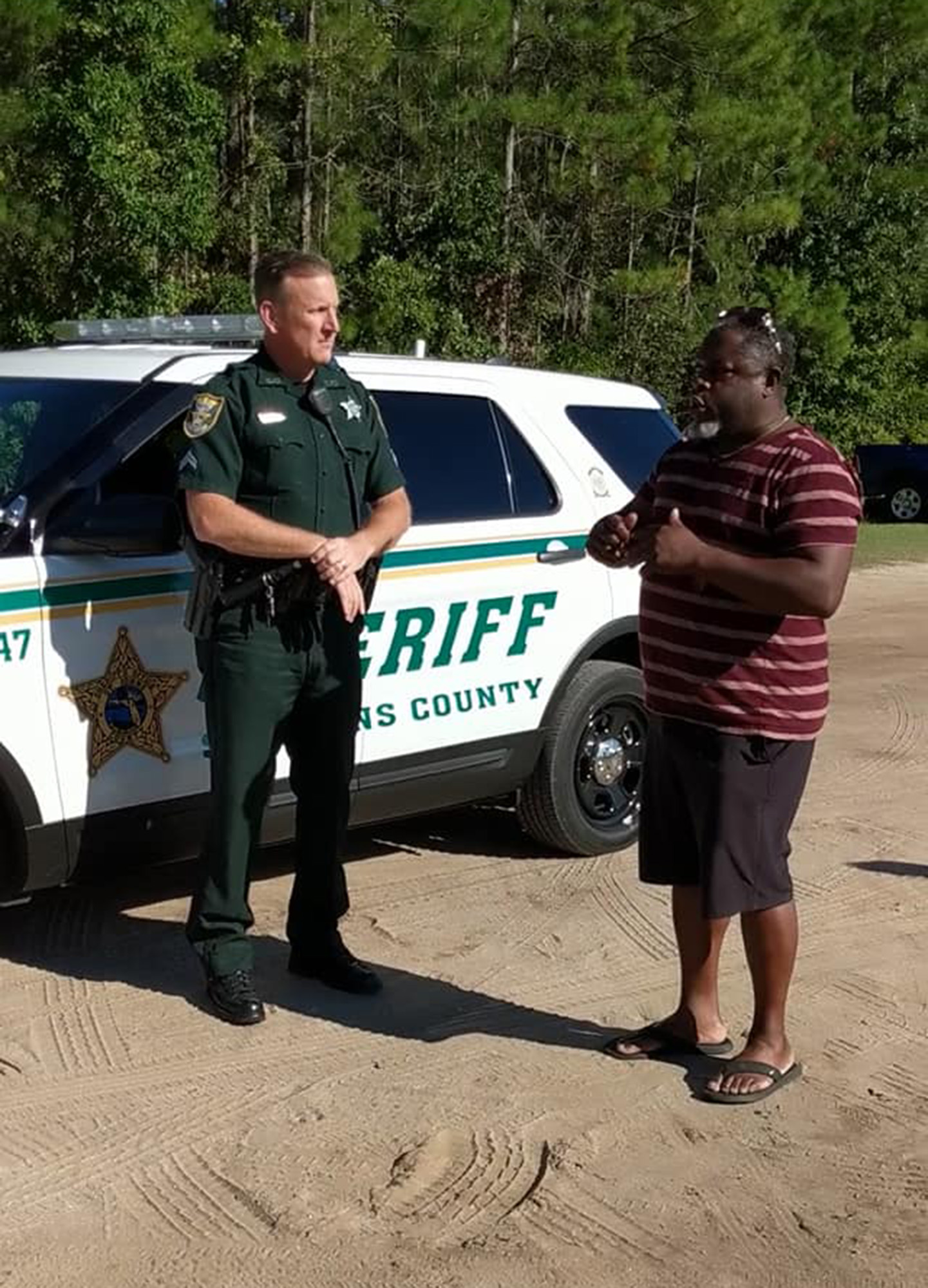 PHOTO: An African American father had sheriff’s deputies called on him at a youth soccer game in Ponte Vedra, Fla., after he instructed his son from the sidelines not to argue with the referee over a call, videos and witnesses, Oct. 13, 2018.