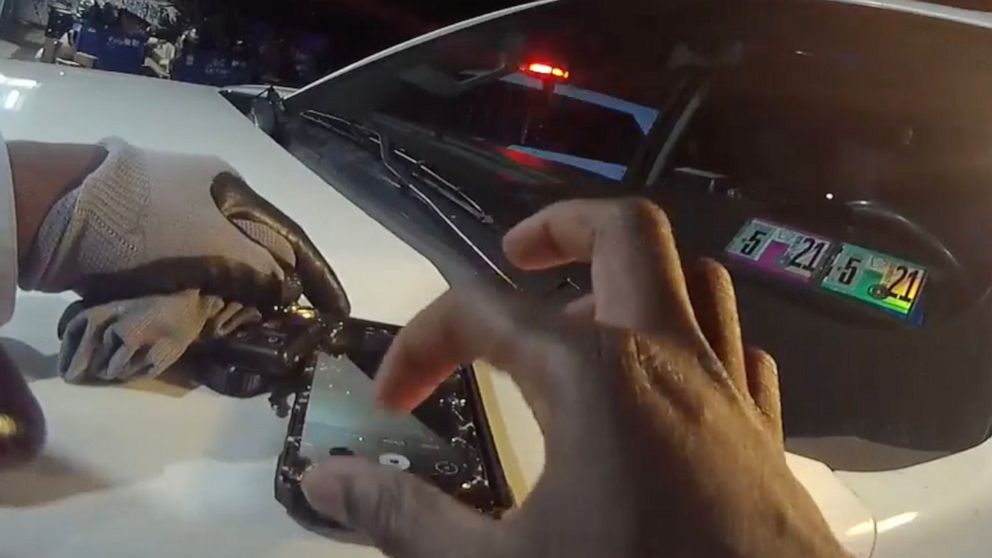PHOTO: Philadelphia Police officer Tyree Burnett is being investigated after bodycam footage appears to show him arresting Jacob Giddings and deleting video of the arrest from Giddings' phone in March 2021.
