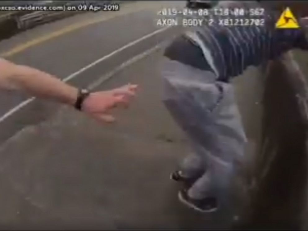 PHOTO: A Tennessee officer saved a mans life who was attempting to jump off a bridge, April 8, 2019 in Knox County.