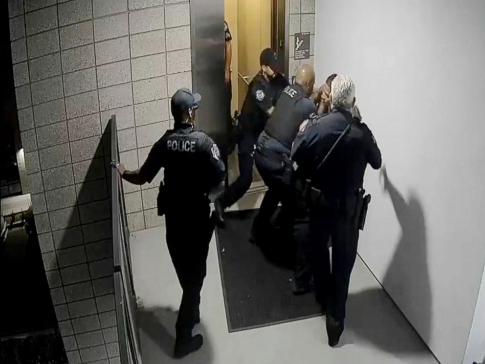 PHOTO: Four Arizona police officers are on paid administrative leave after a May 2018 incident where they allegedly punched a suspect several times.