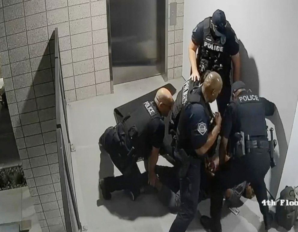 PHOTO: Four Arizona police officers are on paid administrative leave after a May 2018 incident where they allegedly punched a suspect several times.