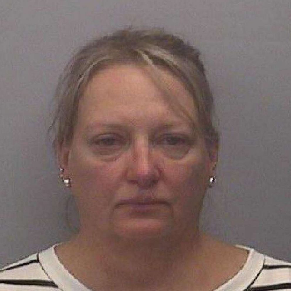PHOTO: Jennifer Janus was arrested for on Tuesday, July 09, 2019, for allegedly driving her SUV while her children sat in an inflatable pool on its roof.