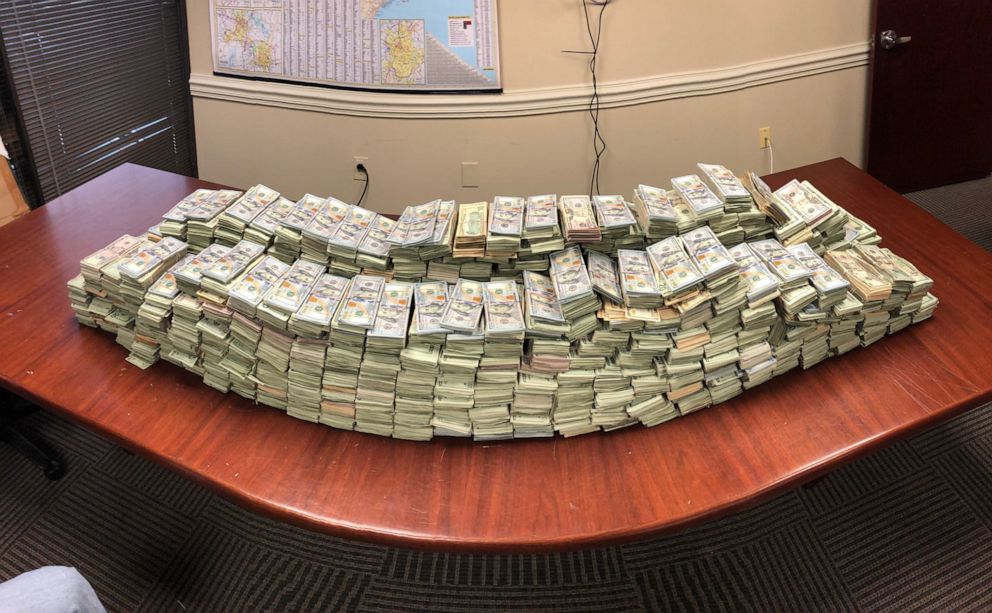 PHOTO: Police released this photo after a man was arrested after being pulled over with 3 million dollars in cash hidden in barrels containing raw pork shoulders.