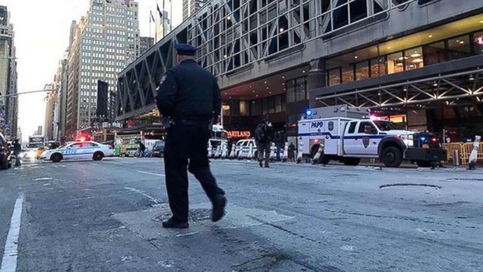 PHOTO: An explosion in Port Authority closes down the area, Dec. 11, 2017, in New York City.