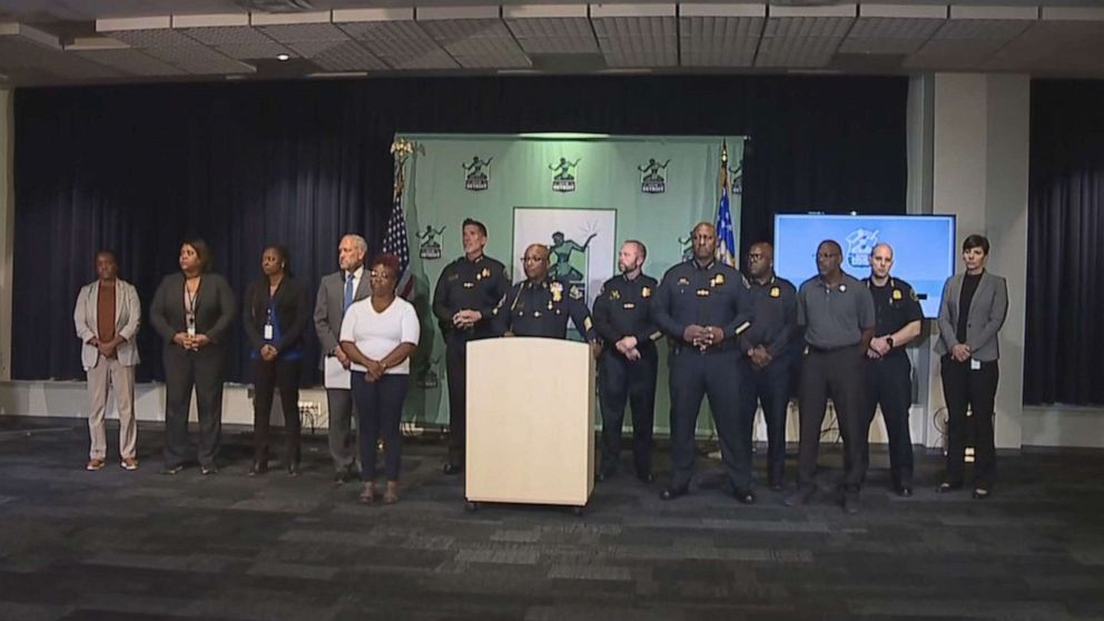 PHOTO: Chief James White and the Detroit Police Department holds a press conference to release bodycam footage from the shooting of Porter Burks in Detroit, Oct. 5, 2022.