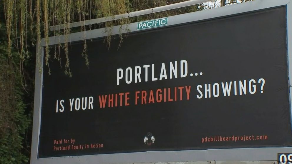 PHOTO: An activist group called Portland Equity in Action has been erecting billboards in Portland, Ore., in order to, "confront and disrupt the rampant complacency in this city regarding issues of white supremacy and racial inequity."