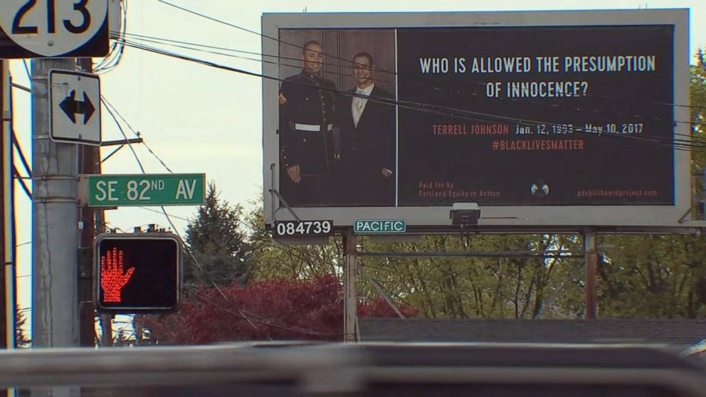 PHOTO: An activist group called Portland Equity in Action has been erecting billboards in Portland, Ore., in order to, "confront and disrupt the rampant complacency in this city regarding issues of white supremacy and racial inequity."