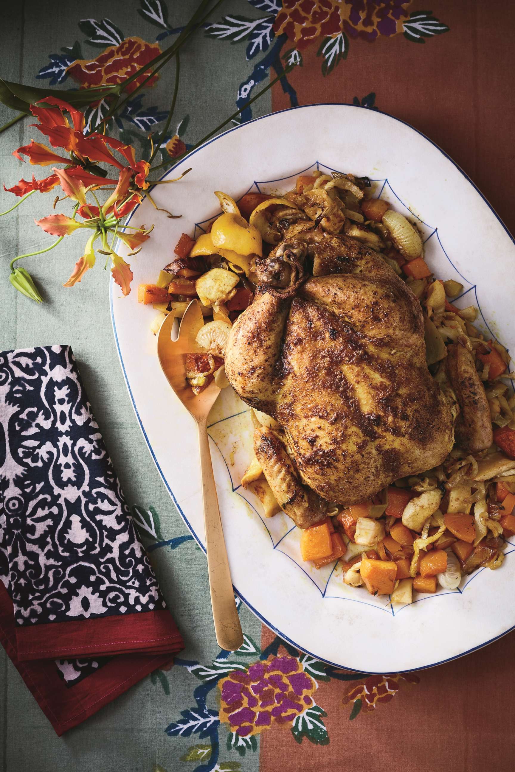 Zac Posen shares a recipe for his Herb-Roasted Chicken over Vegetables With Browned Butter Gravy, from his upcoming cookbook "Cooking With Zac." 