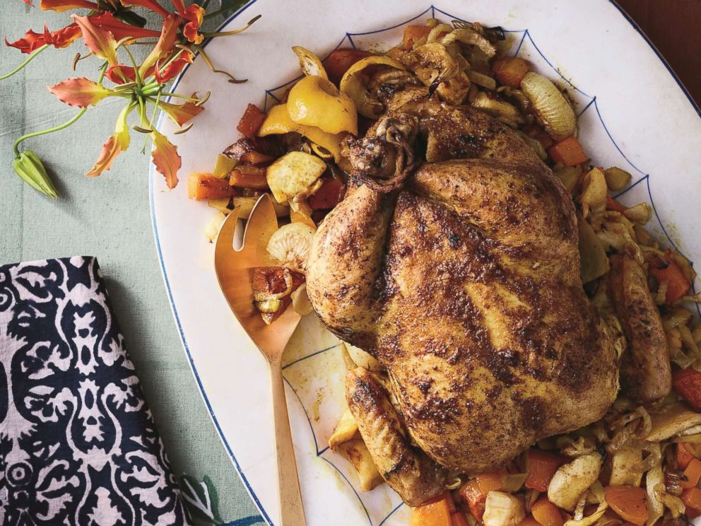 Zac Posen shares a recipe for his Herb-Roasted Chicken over Vegetables With Browned Butter Gravy, from his upcoming cookbook Cooking With Zac.
