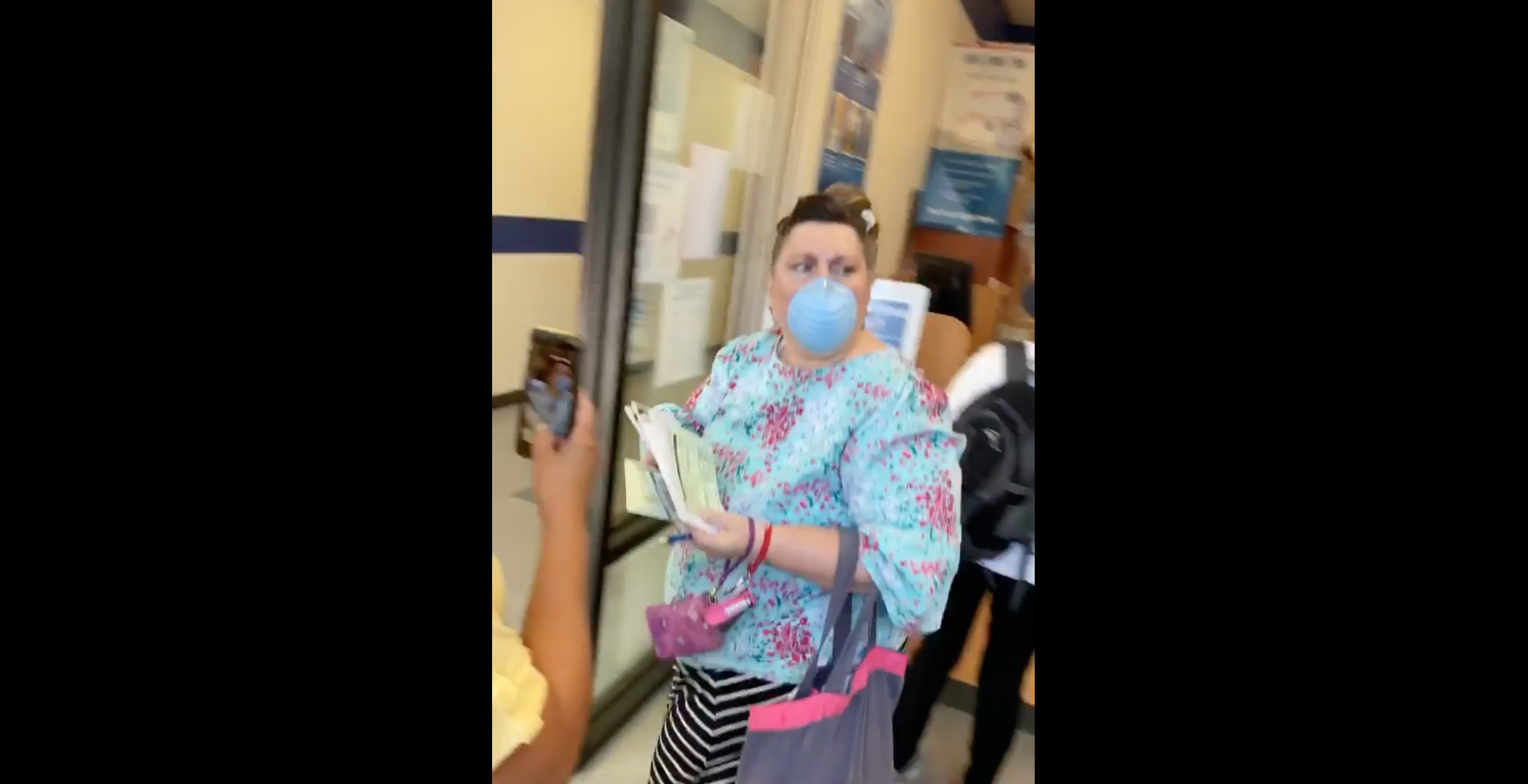 PHOTO: A woman was caught on camera using racial slurs at a post office on Main Street in Los Altos, July 23, 2020.