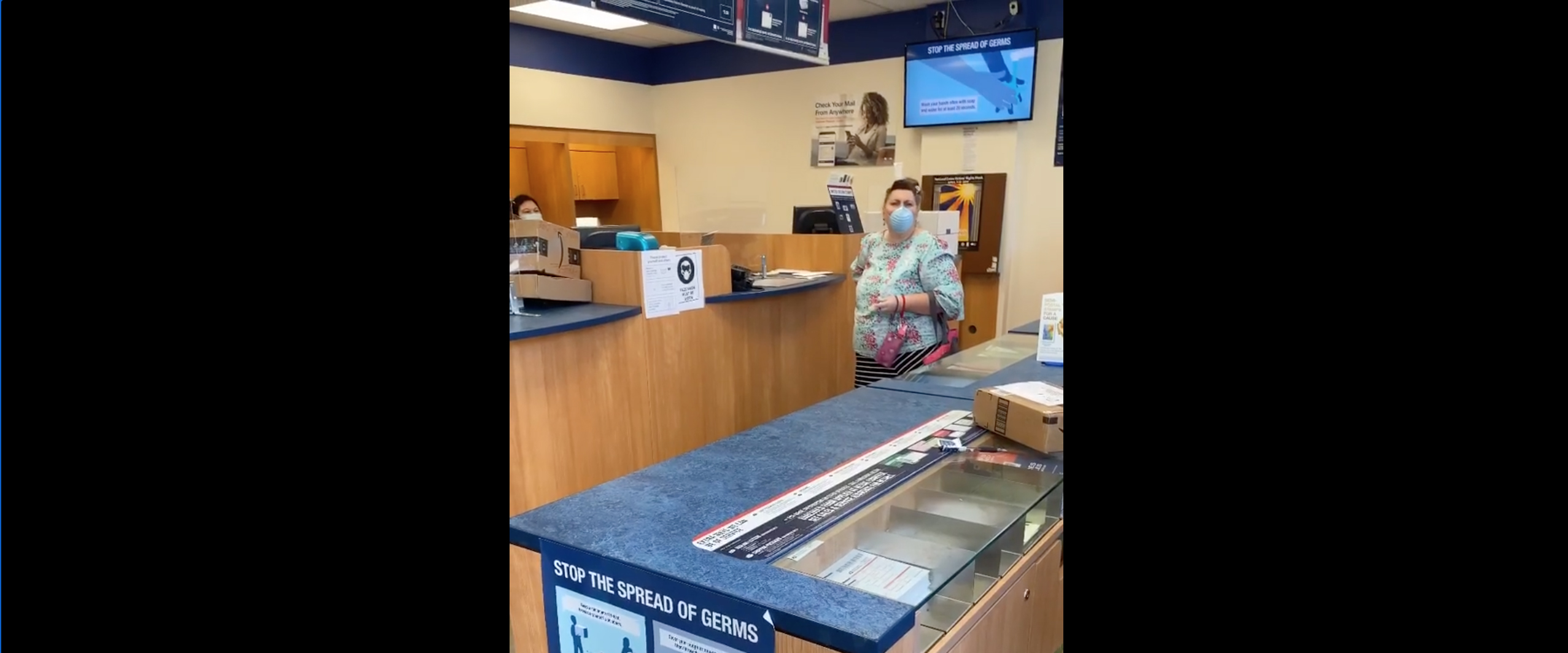 PHOTO: A woman was caught on camera using racial slurs at a post office on Main Street in Los Altos, July 23, 2020.