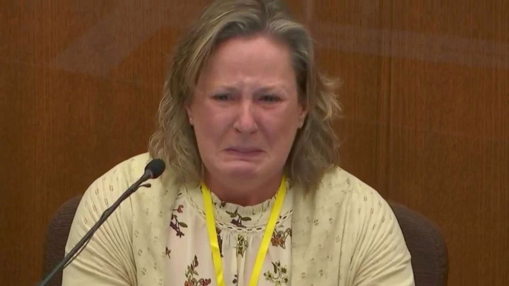 PHOTO: In this image taken from video, former Brooklyn Center Police Officer Kim Potter testifies during her trial, Dec. 17, 2021, in Minneapolis.