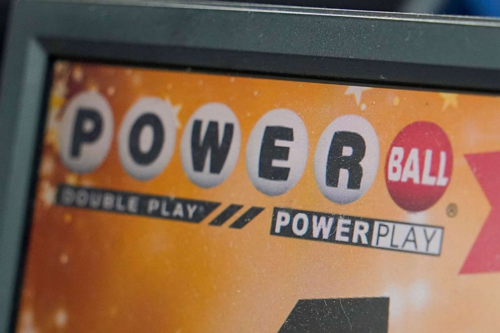 PHOTO: A display panel advertises tickets for a Powerball drawing at a convenience store, Nov. 7, 2022, in Renfrew, Pa.