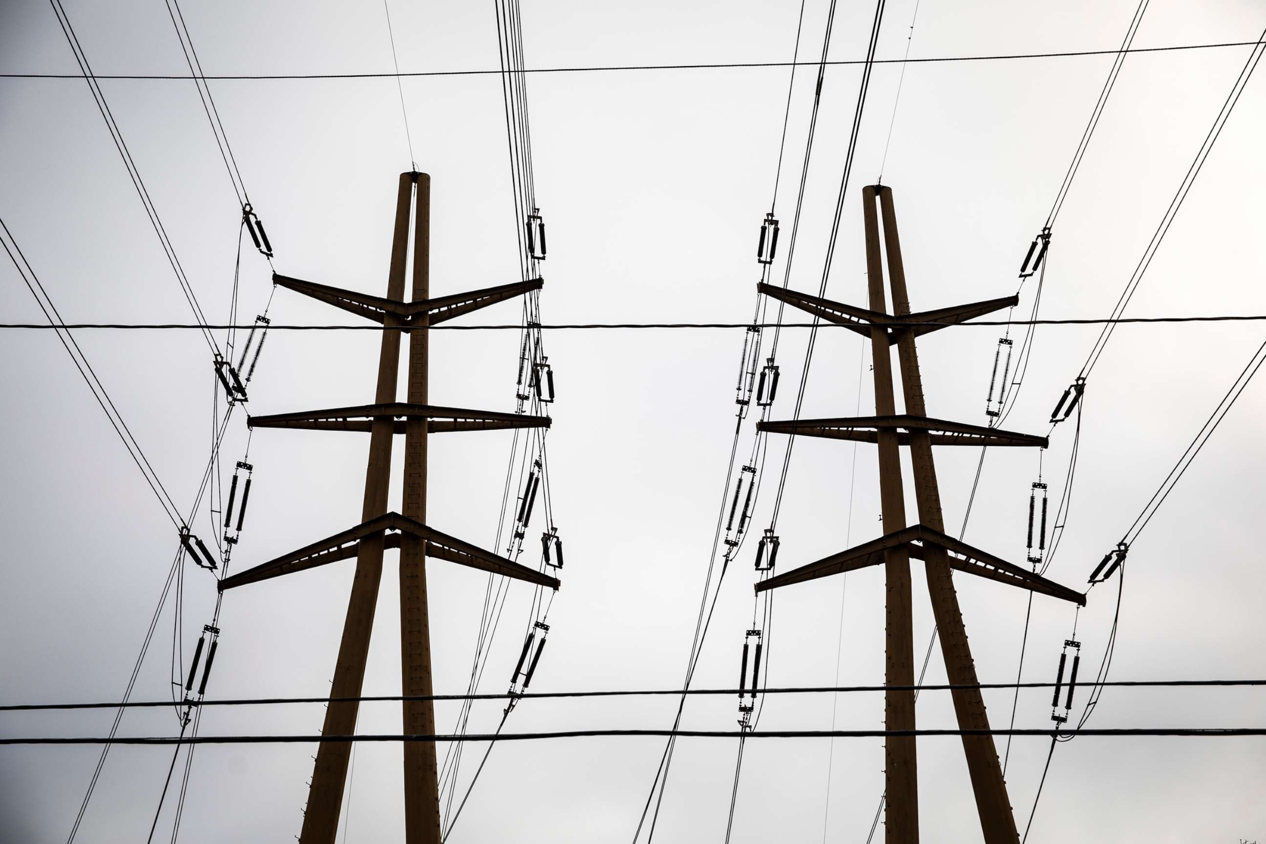 PHOTO: Electric power lines in Hermosa Beach, Calif., July 13, 2021.