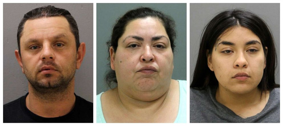 PHOTO: From left to right, Pioter Bobak, 40; Clarisa Figueroa, 46 years old; and Desiree Figueroa, 24.