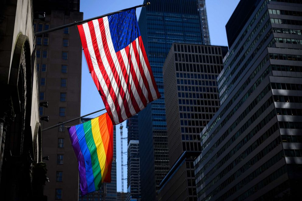 Green and blue gay flag