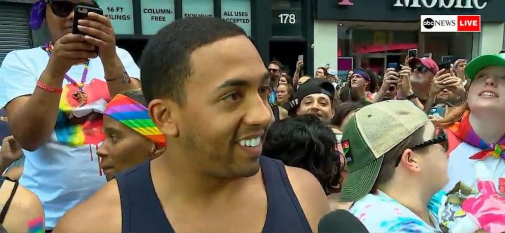 PHOTO: Army specialist comes out to the military during #PRIDE on @ABCNewsLive: "This is my coming out... There's no better time to be out in the military than right now."