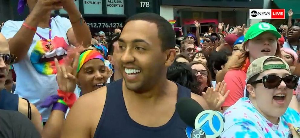 PHOTO: Army specialist comes out to the military during #PRIDE on @ABCNewsLive: "This is my coming out... There's no better time to be out in the military than right now."