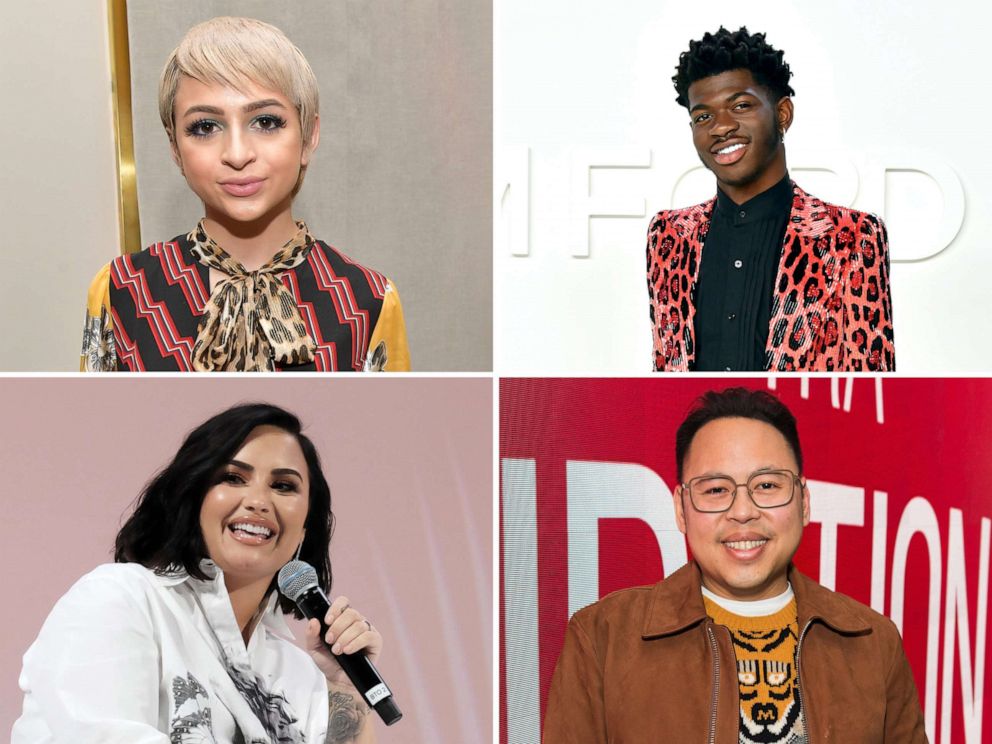 PHOTO: Josie Totah, Lil Nas X, Demi Lovato and Nico Santos are spotlighted as "The View" celebrates Pride Month.