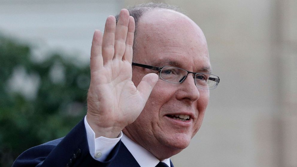 PHOTO: Prince Albert of Monaco leaves the Elysee Palace after a lunch with heads of states and officials, in Paris, Sept. 30, 2019.