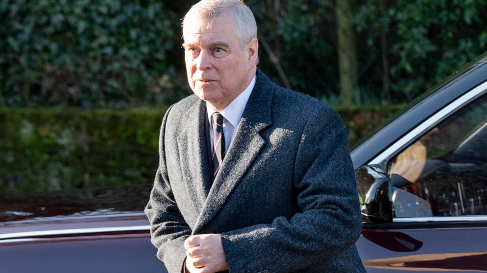 PHOTO: Prince Andrew, Duke of York attends church at St Mary the Virgin at Hillington in Sandringham on January 19, 2020 in King's Lynn, England.