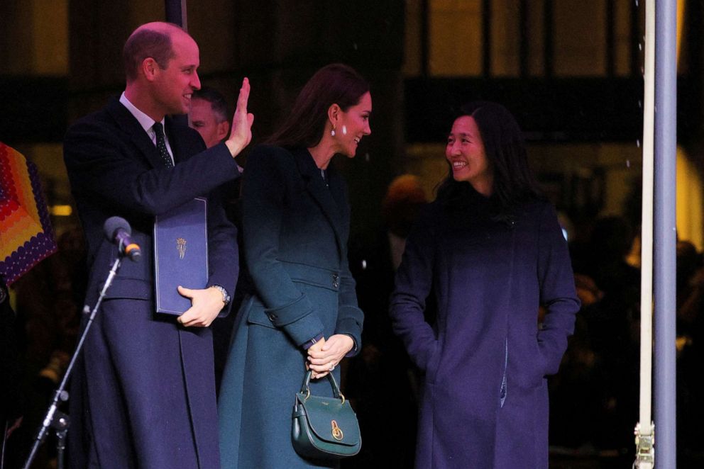 PHOTO: Britain's Prince William and Catherine, Princess of Wales meet with Mayor of Boston, Michelle Wu, in Boston, Nov. 30, 2022.