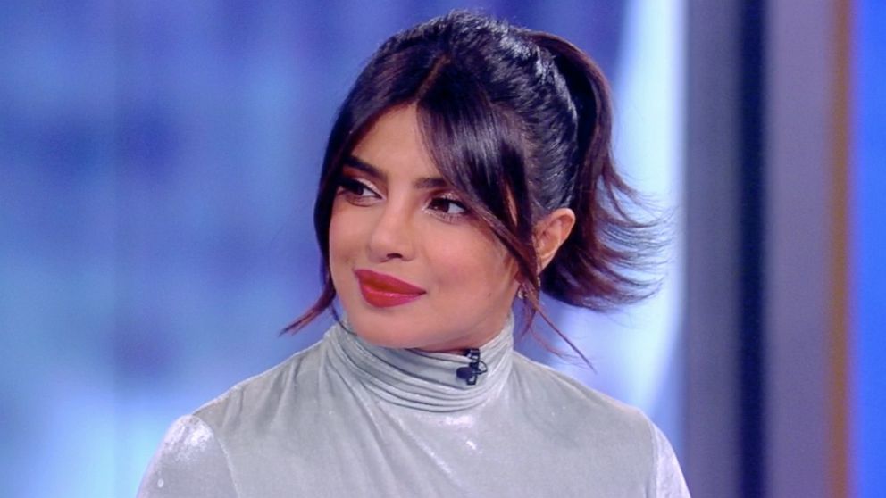PHOTO: Priyanka Chopra Jonas discusses her new film "The Sky is Pink" and how is helped her heal from grieving her father on "The View," Oct. 8, 2019.