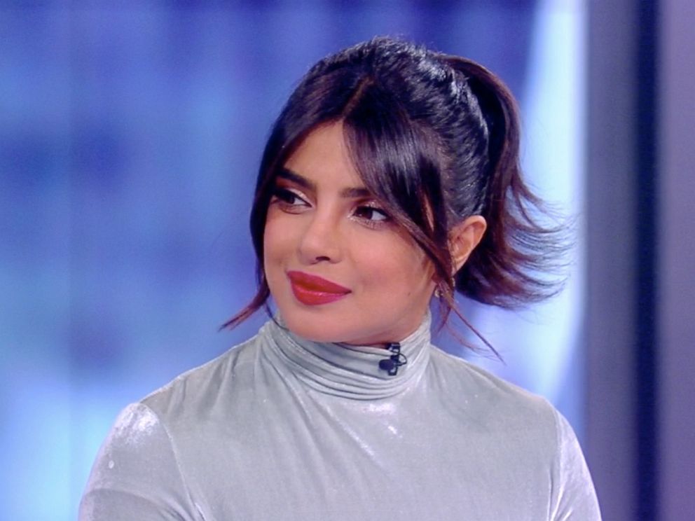 PHOTO: Priyanka Chopra Jonas discusses her new film The Sky is Pink and how is helped her heal from grieving her father on The View, Oct. 8, 2019.